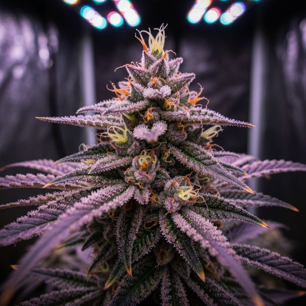 Cannabis flowers in peak flowering stage