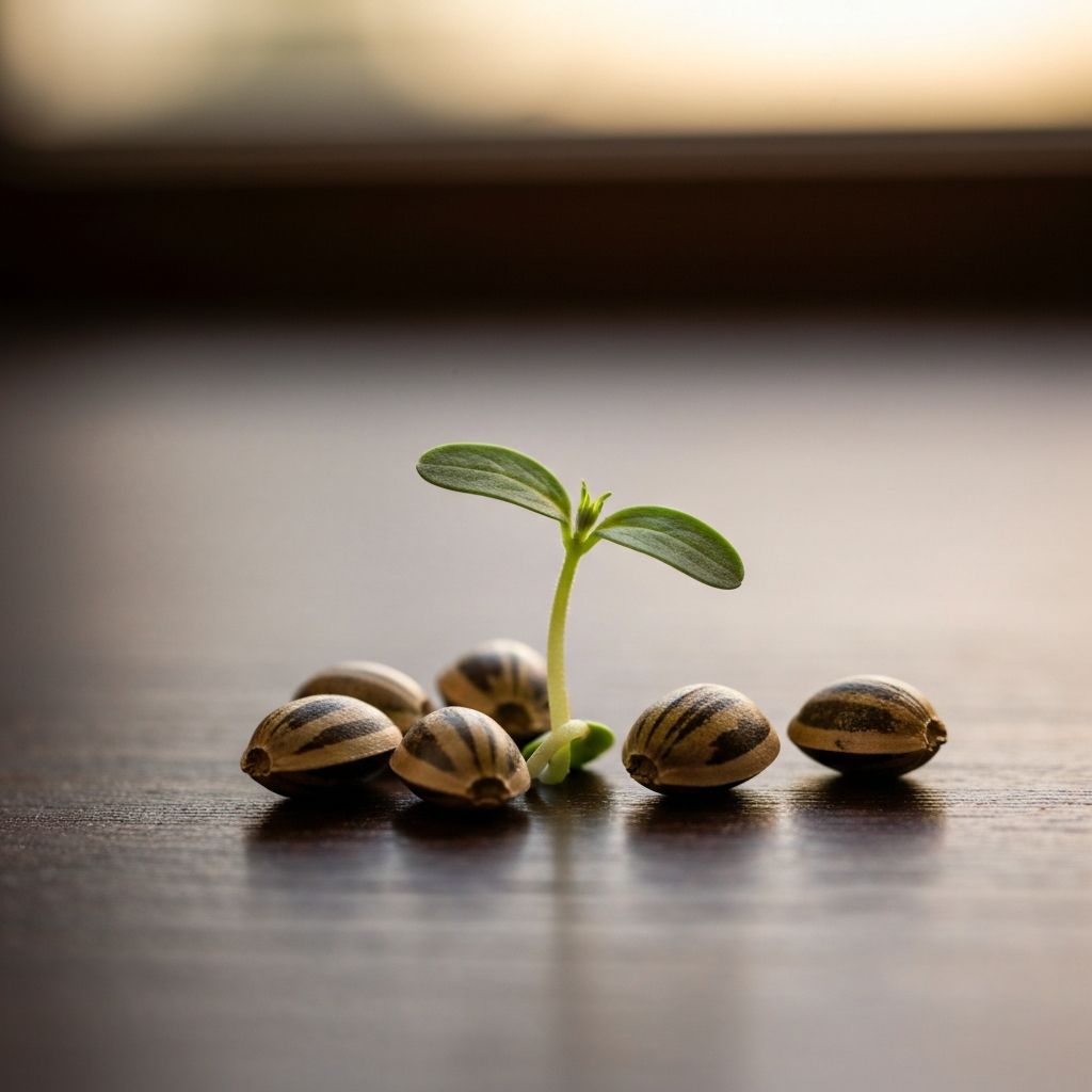 Cannabis seeds and seedling
