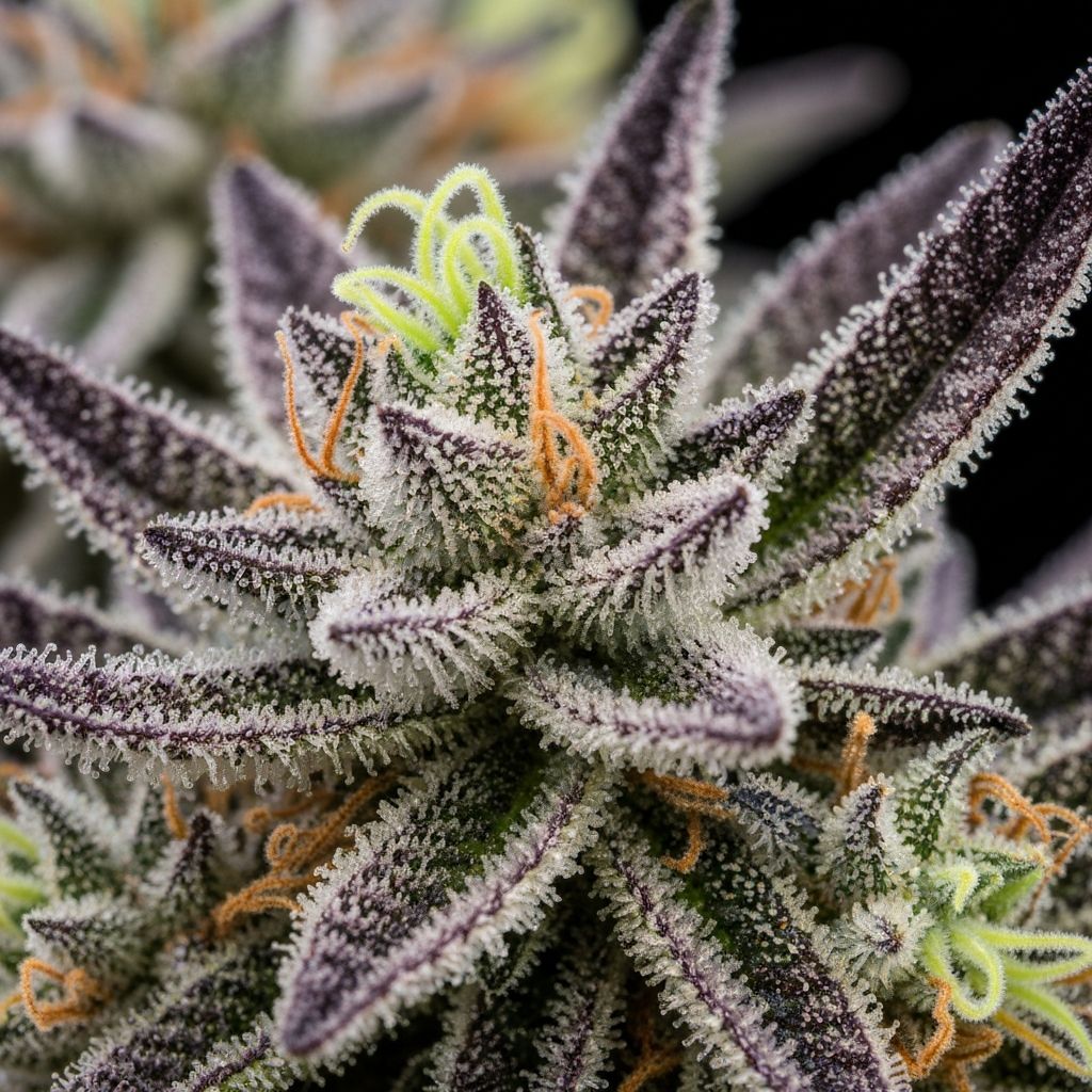 Frost Crystalline strain with heavy trichome coating